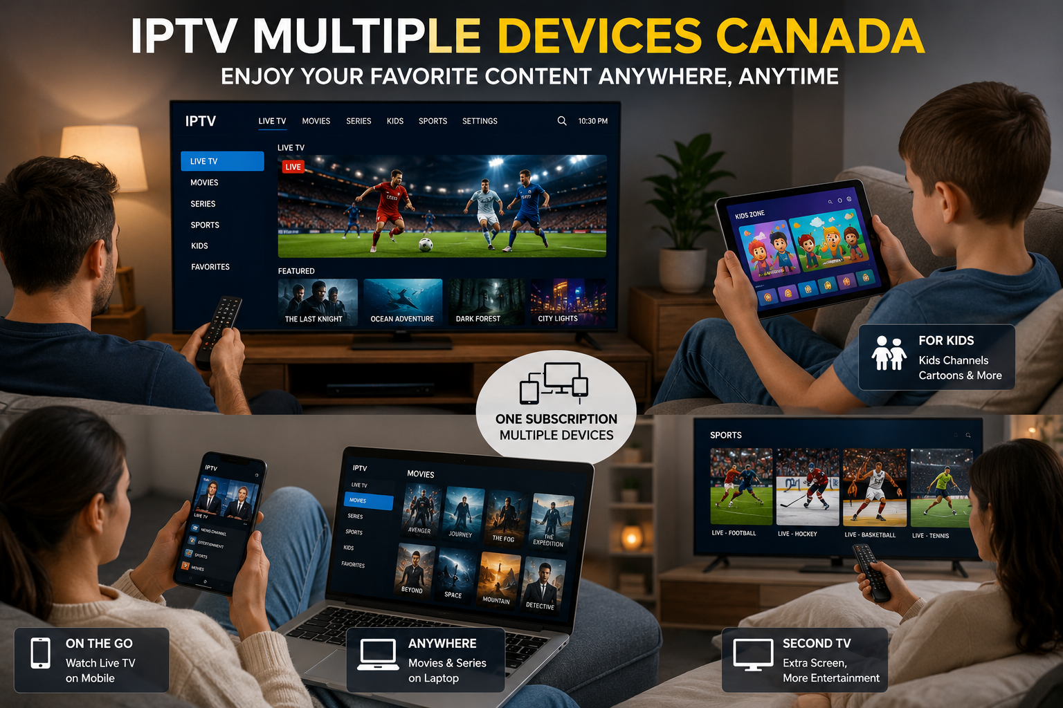 IPTV for families Canada