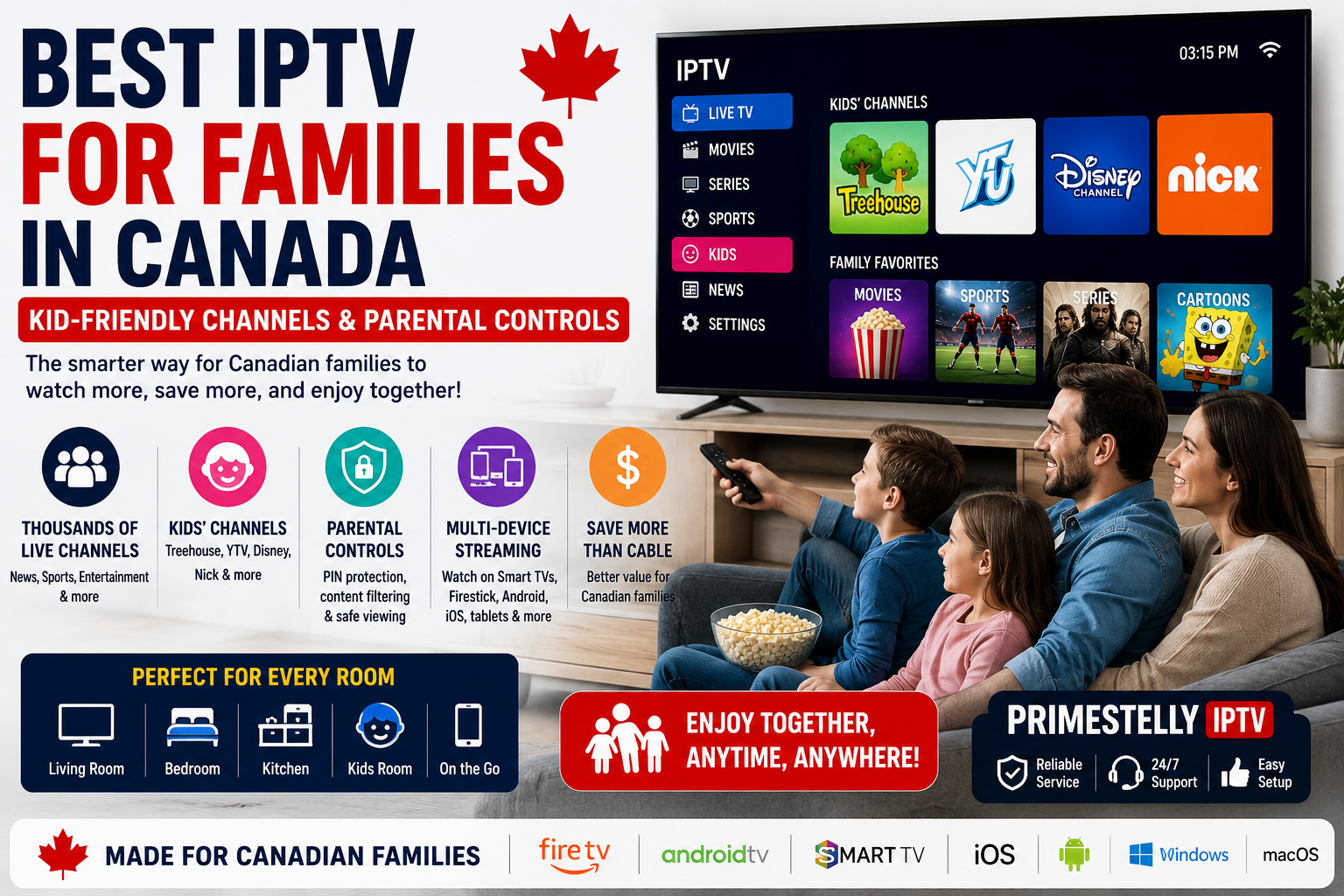 iptv families canada