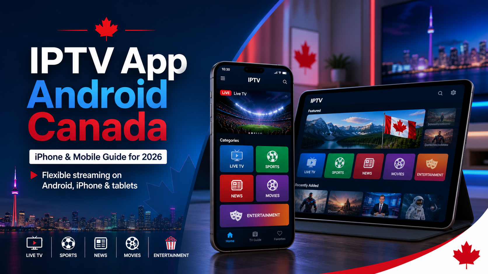 IPTV app Android Canada